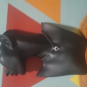 New Heart With Wings Pearl Cage Necklace 18 Inch Chain Silver Plated